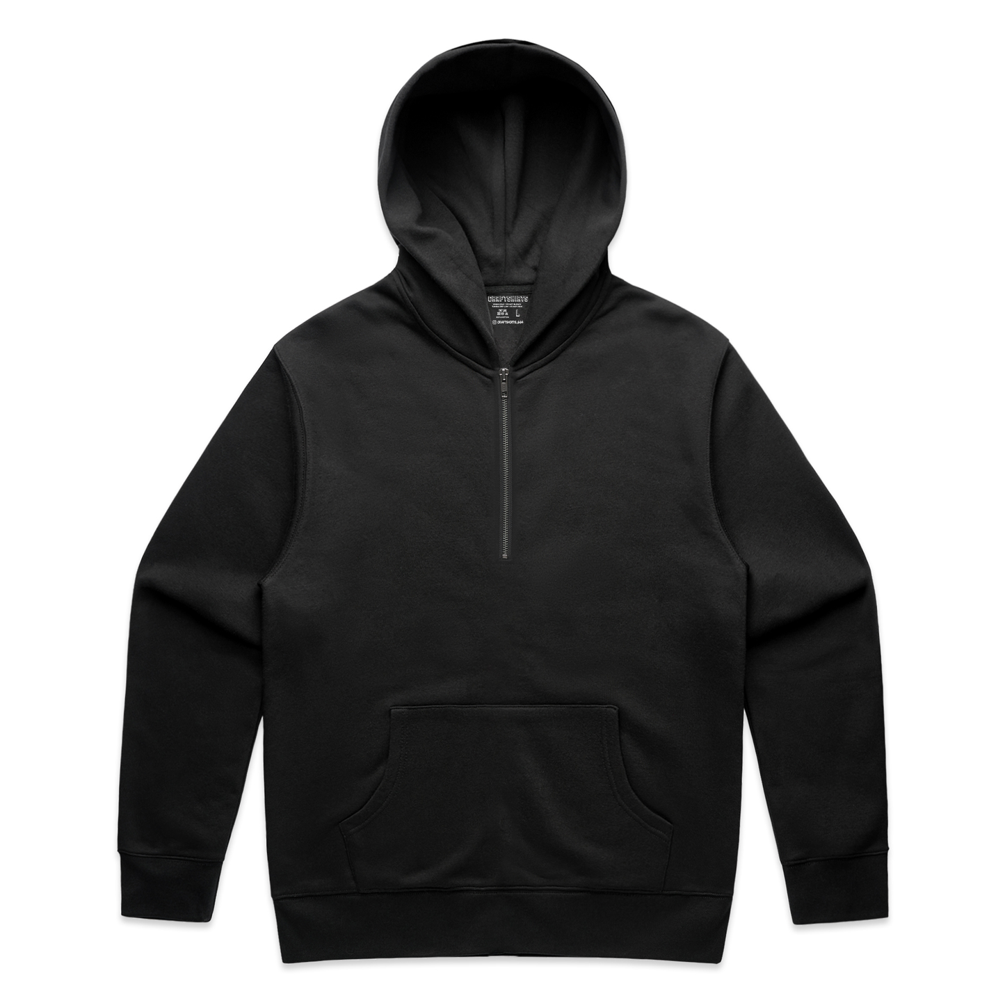 Sudadera con medio zipper personalizada