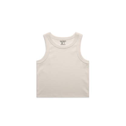 Top corto con ribete orgánico personalizado