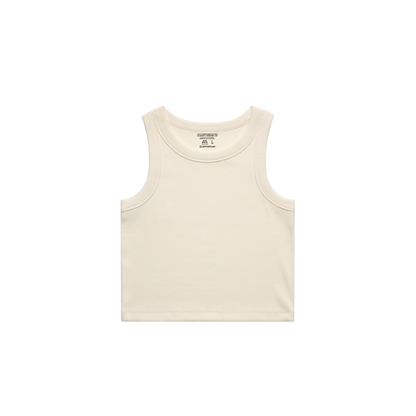 Top corto con ribete orgánico personalizado
