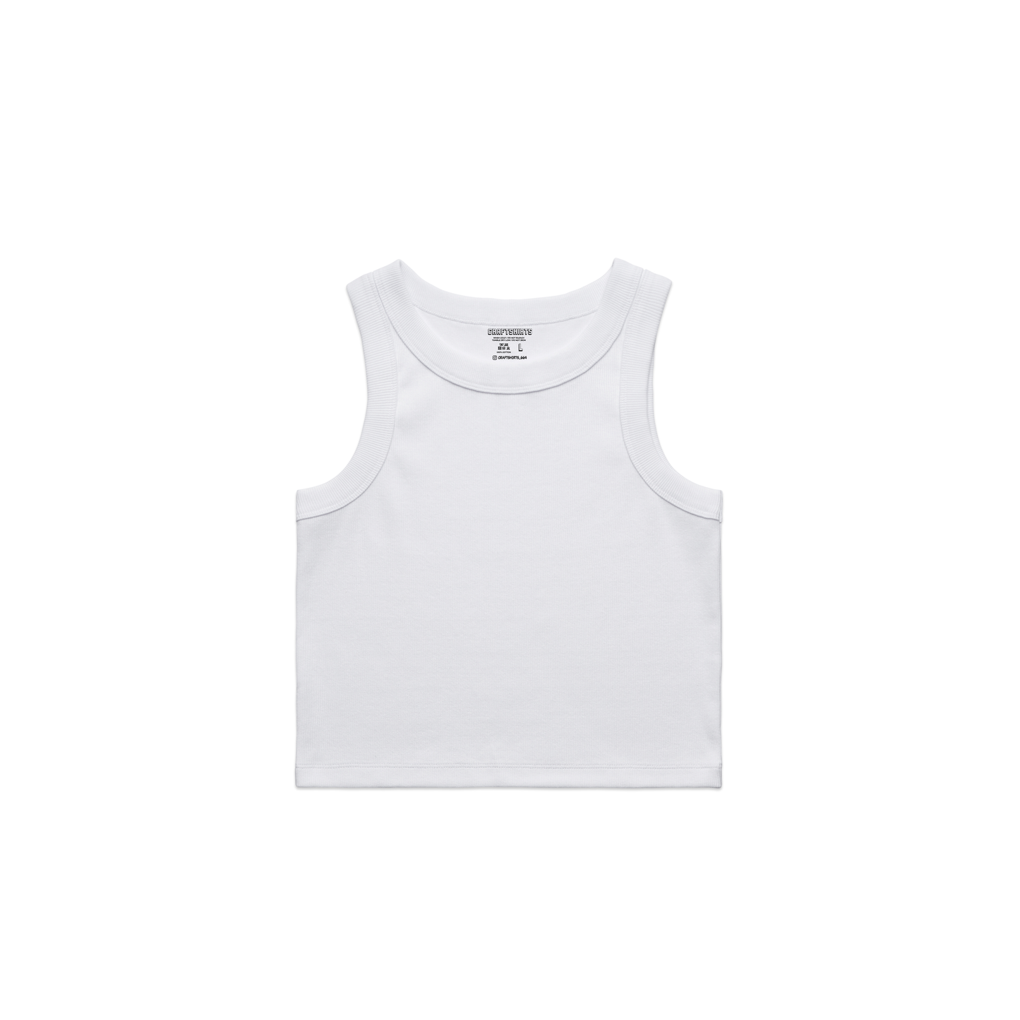Top corto con ribete orgánico personalizado