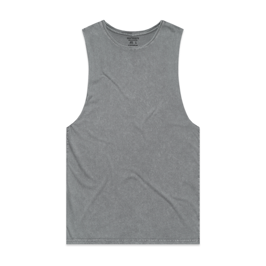 Camiseta banard sin mangas con lavado a piedra personalizada