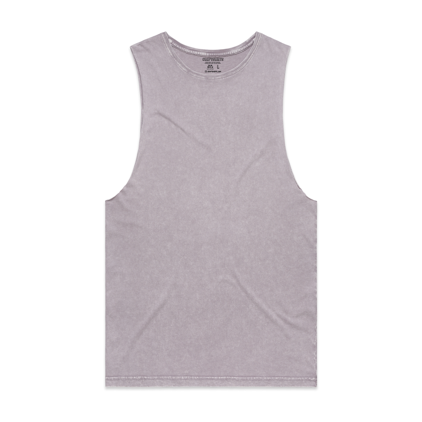 Camiseta banard sin mangas con lavado a piedra personalizada