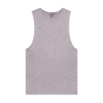Camiseta banard sin mangas con lavado a piedra personalizada