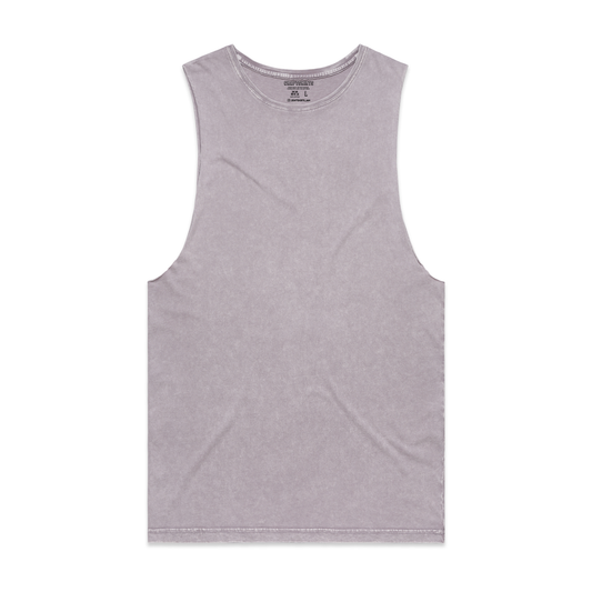 Camiseta banard sin mangas con lavado a piedra personalizada