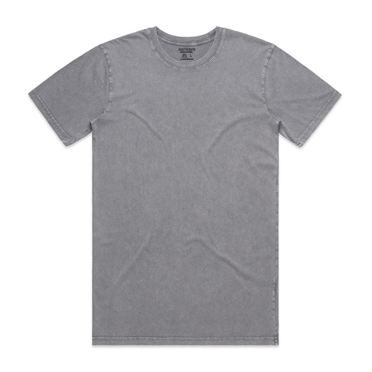 Camiseta manga corta con lavado a piedra personalizada