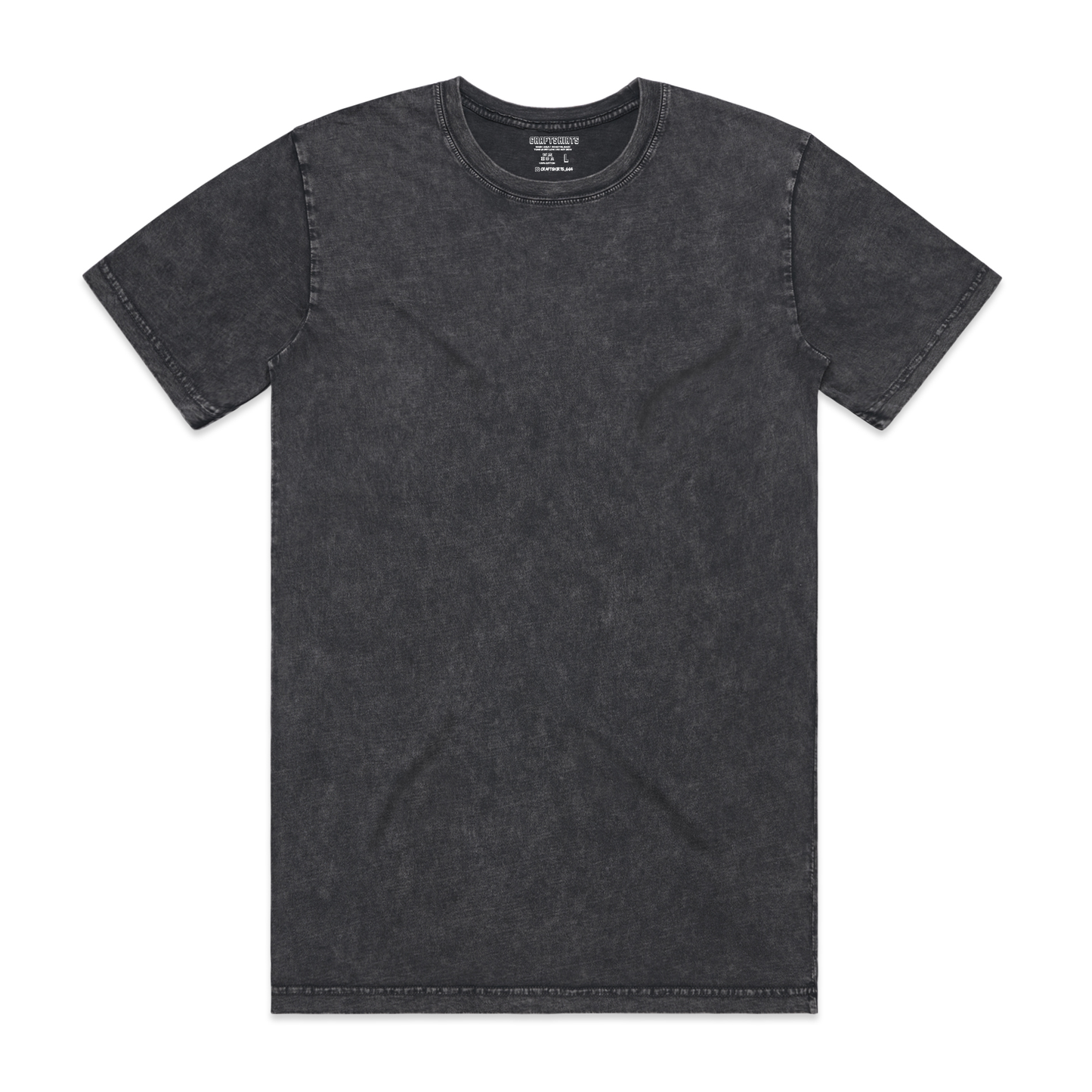 Camiseta manga corta con lavado a piedra personalizada