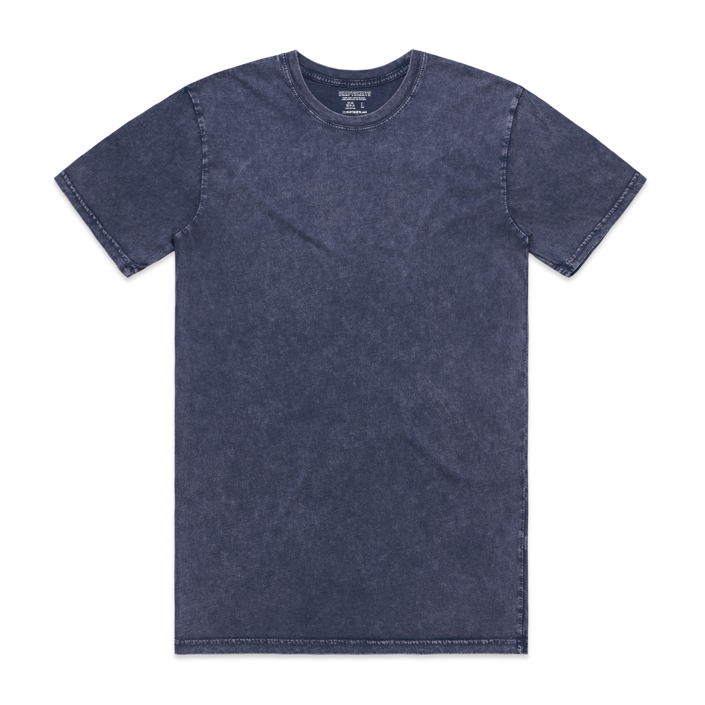 Camiseta manga corta con lavado a piedra personalizada