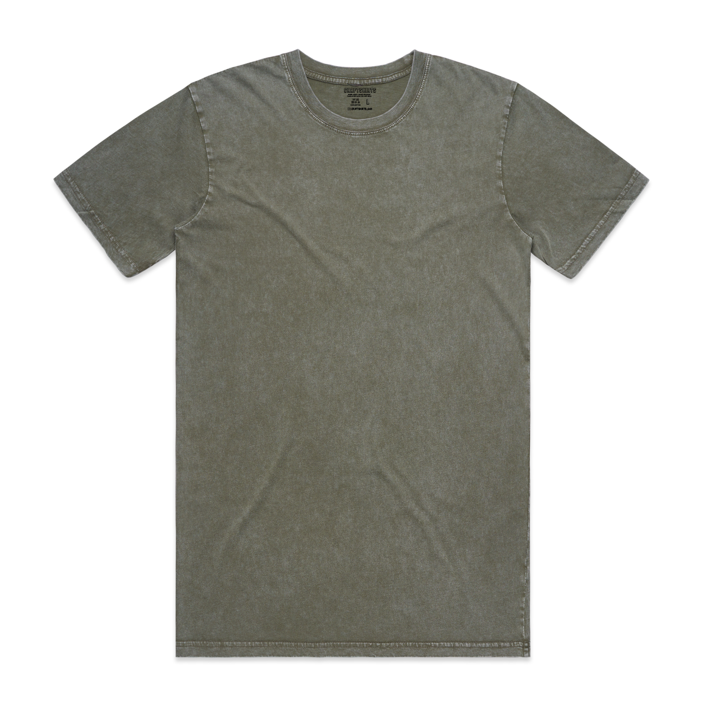 Camiseta manga corta con lavado a piedra personalizada