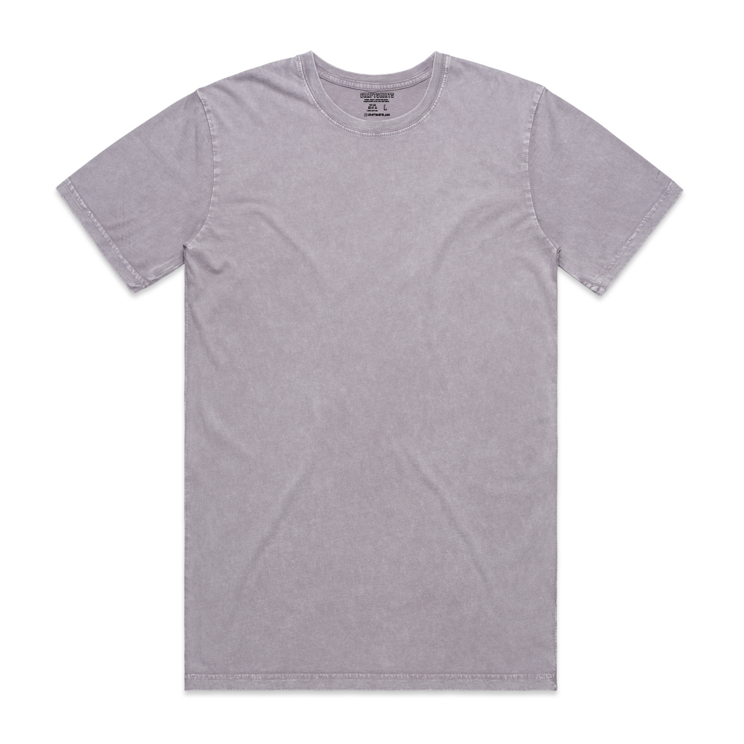 Camiseta manga corta con lavado a piedra personalizada