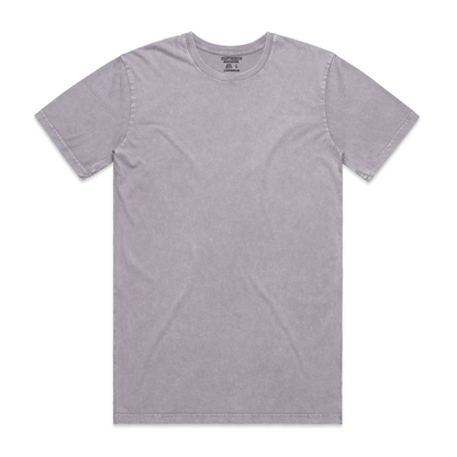 Camiseta manga corta con lavado a piedra personalizada